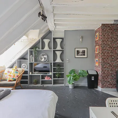 Apartment-4p-city Centre Lescot With Netflix * Parigi